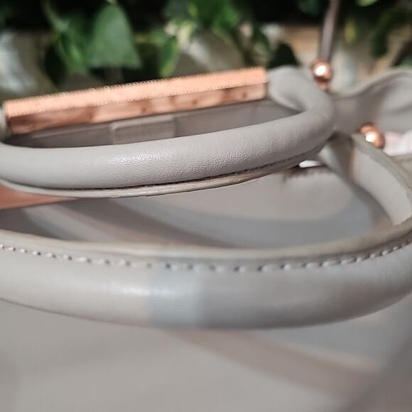 Ted Baker Anabel Large Leather Gray Women's  Tote Bag ( No Crossbody Strap) - Picture 7 of 16